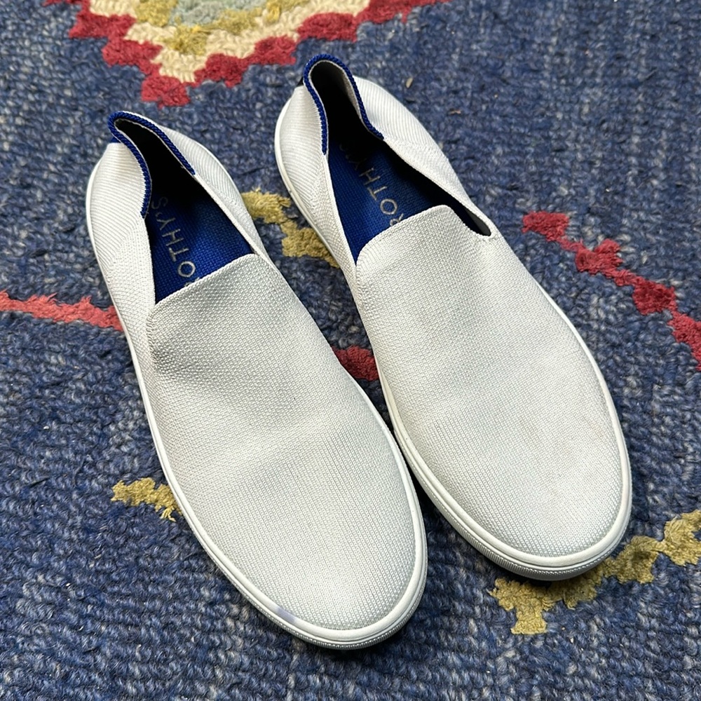 Rothy's Women's White Slip-On Flats